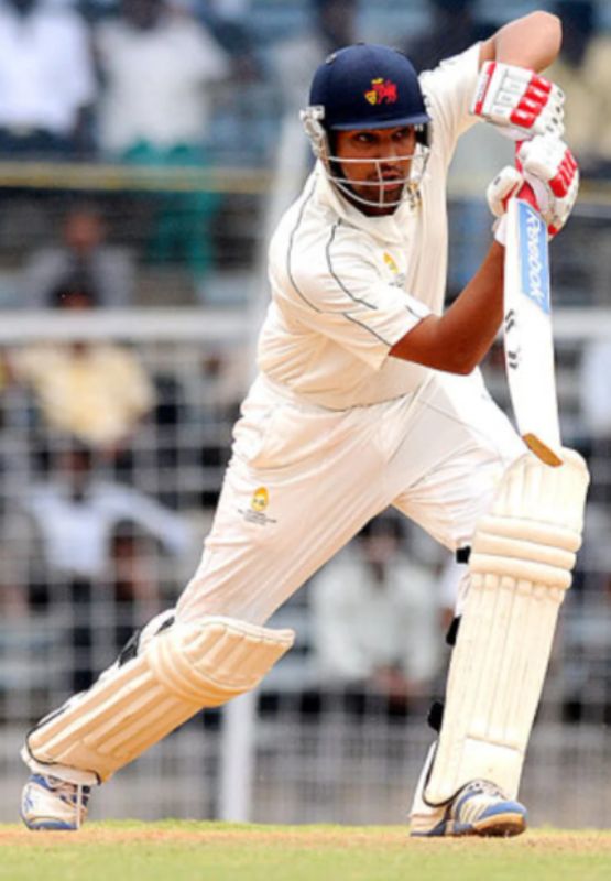 Rohit Sharma during his unbeaten 309 of 322 deliveries against Gujarat in a Ranji match