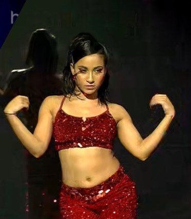 Romsha Singh on the sets of the 6th season of the Indian dance reality show 'Dance Plus' (2021)