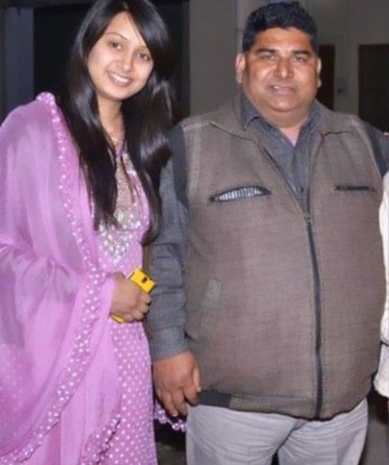 Sakshi Pant with her father