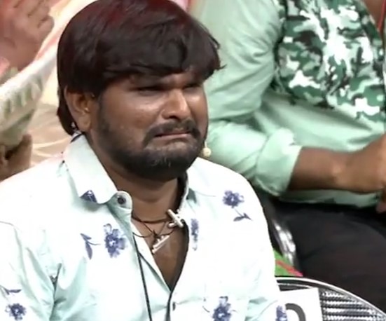 Santhosh Kumar in a still from the reality show 'Comedy Khiladigalu' (2021)