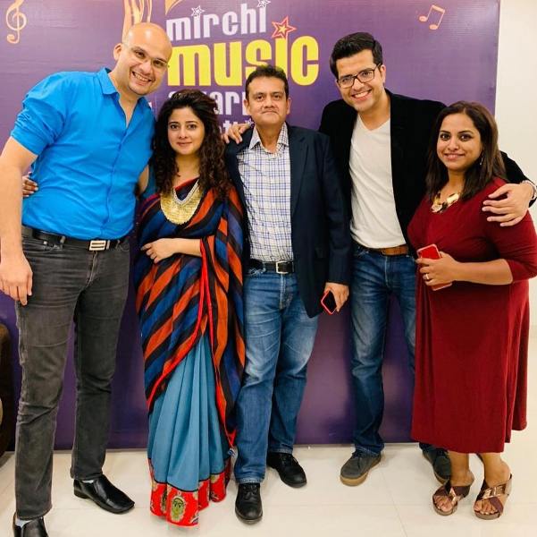 Sapna Rana (second from left) with her colleagues at an event organised by Radio Mirchi in 2019