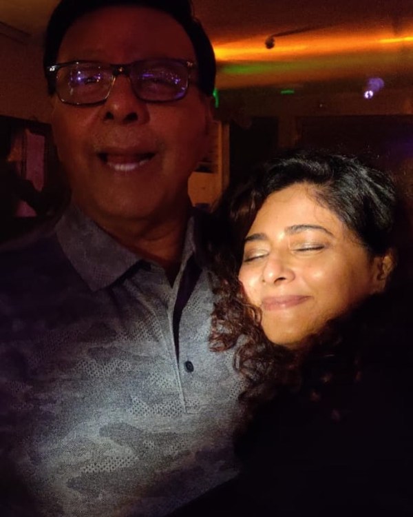 Sapna Rana with her father