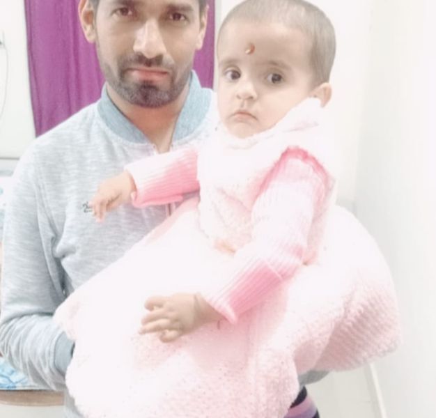 Shivendra Singh with his daughter