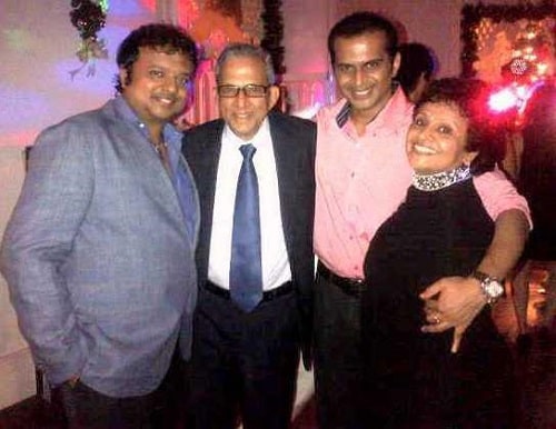 Siddharth Kannan with his parents and brother
