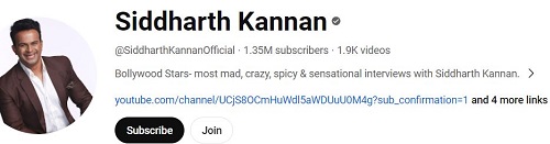Siddharth Kannan's YouTube channel