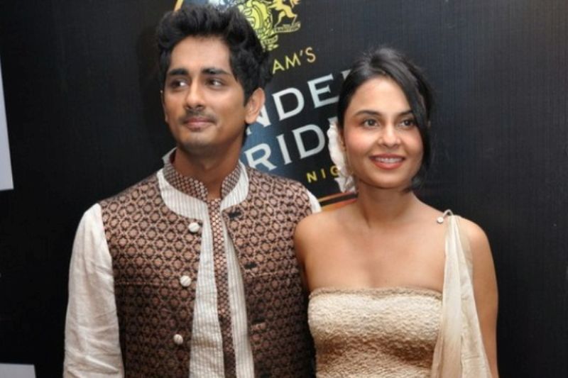 Siddharth with Meghna Narayan