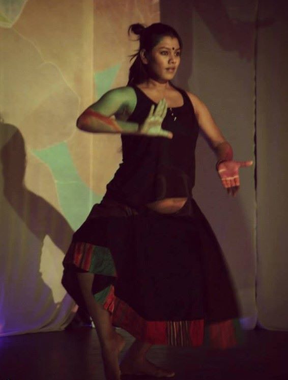 Sowmya dancing during her eighth month of pregnancy