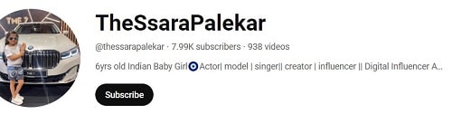 Ssara Palekar's YouTube channel