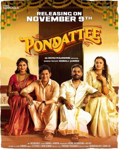 Subiksha Krishnan on the poster of the musical video Pondattee