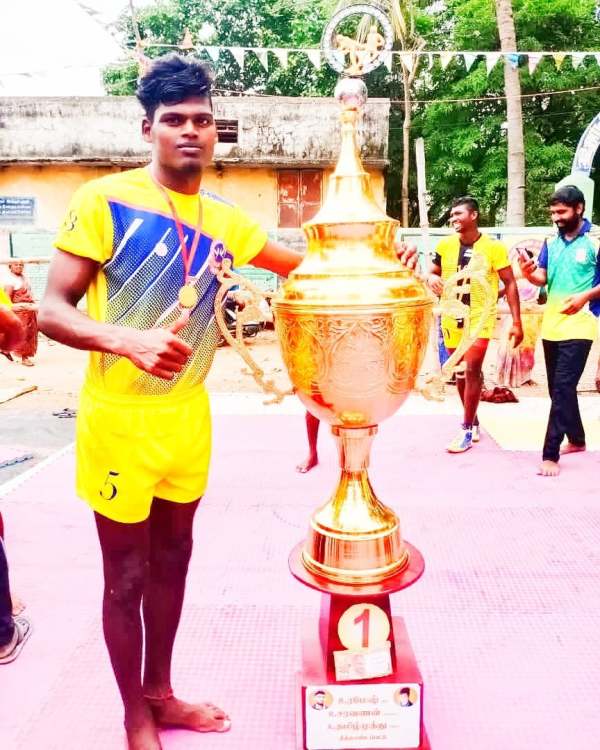 Sudhakar at a Kabaddi tournament in Tiruvannamalai, Tamil Nadu