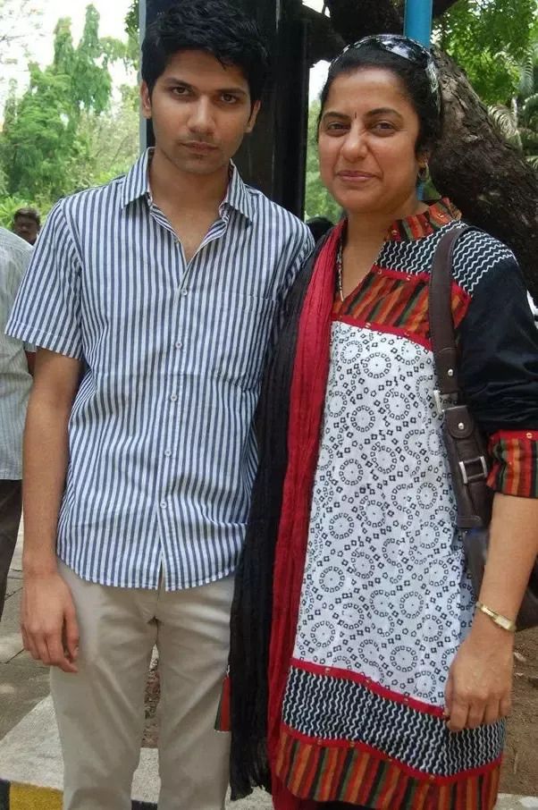 Suhasini with son Nandan Maniratnam