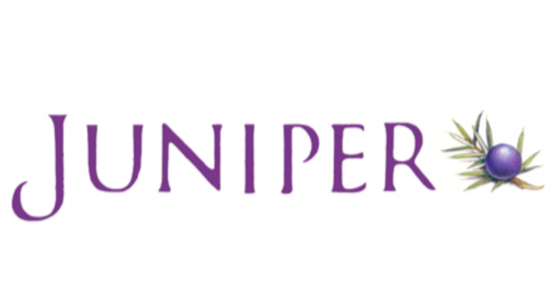 The logo of Samir Shah's production company, Juniper TV