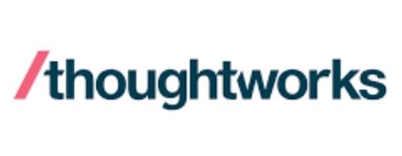 The logo of the company 'Thoughtworks'