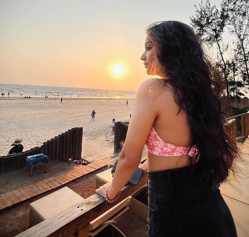 Trupti Mishra during her vacation