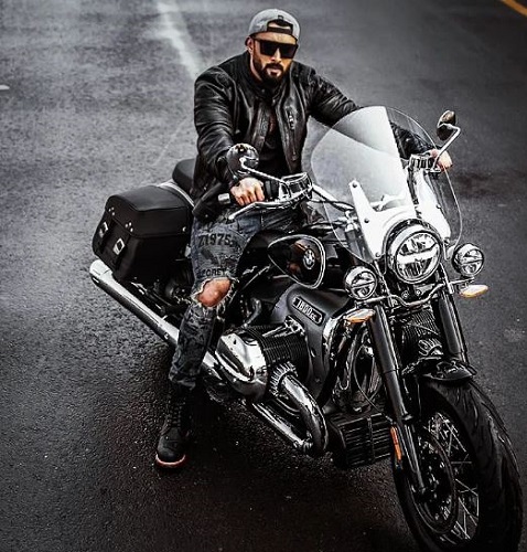 Umair Jaswal with his BMW R18 Classic