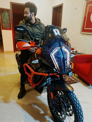 Umair Jaswal with his KTM 1290