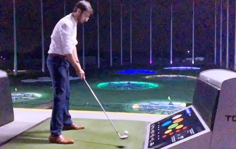 Urvish Desai while playing golf