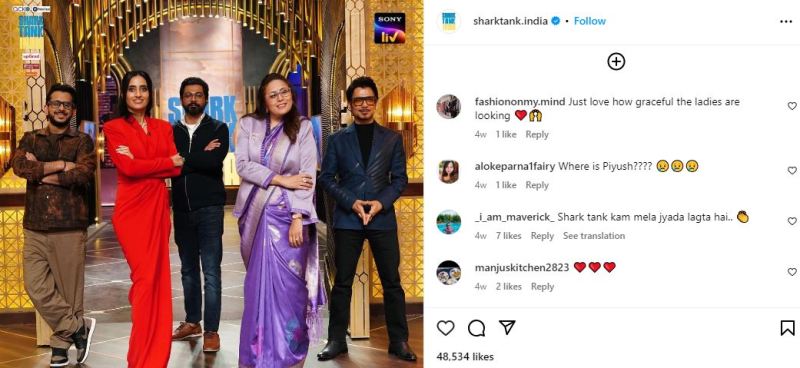 Varun Dua's Instagram post about joining Shark Tank India season 3 as a judge