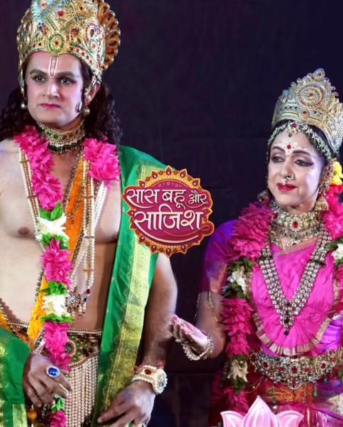 Vishal Nayak alongside Hema Malini performing the Ramleela at Ram Temple, Ayodhya
