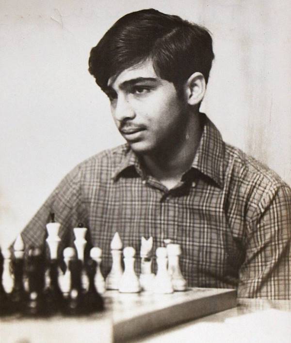 Viswanathan Anand at the National Sub-Junior Chess Championship in Goa in 1983