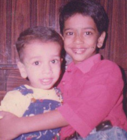 A childhood picture of Glenn Saldanha with his brother