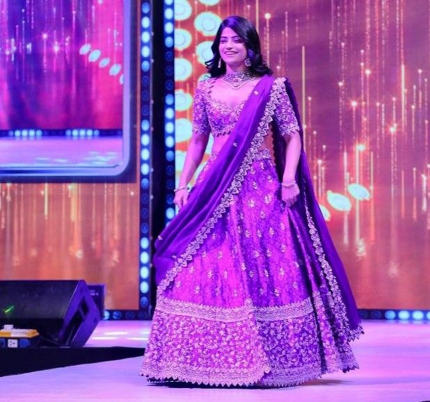 Abhignya Vuthaluru during a fashion show