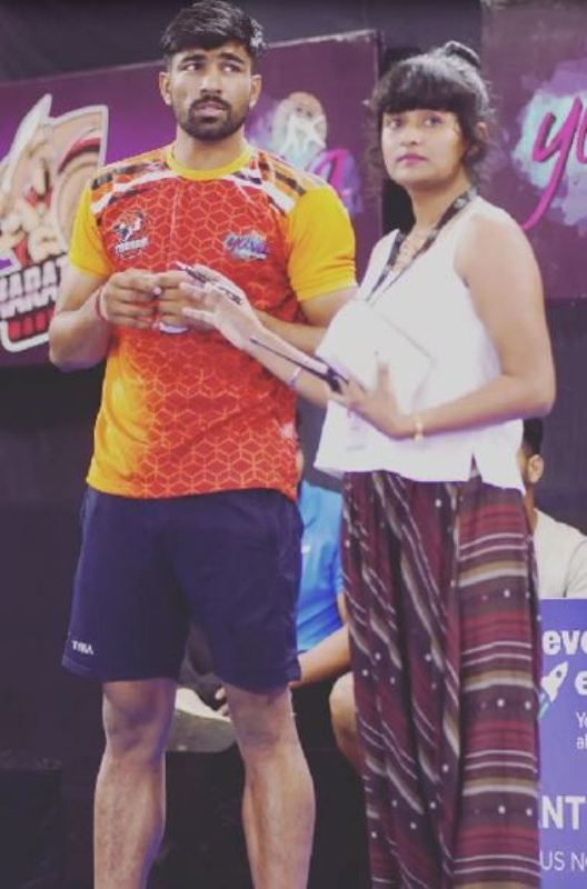 Anuj Kumar during Yuva Kabaddi Series Summer Edition 2022