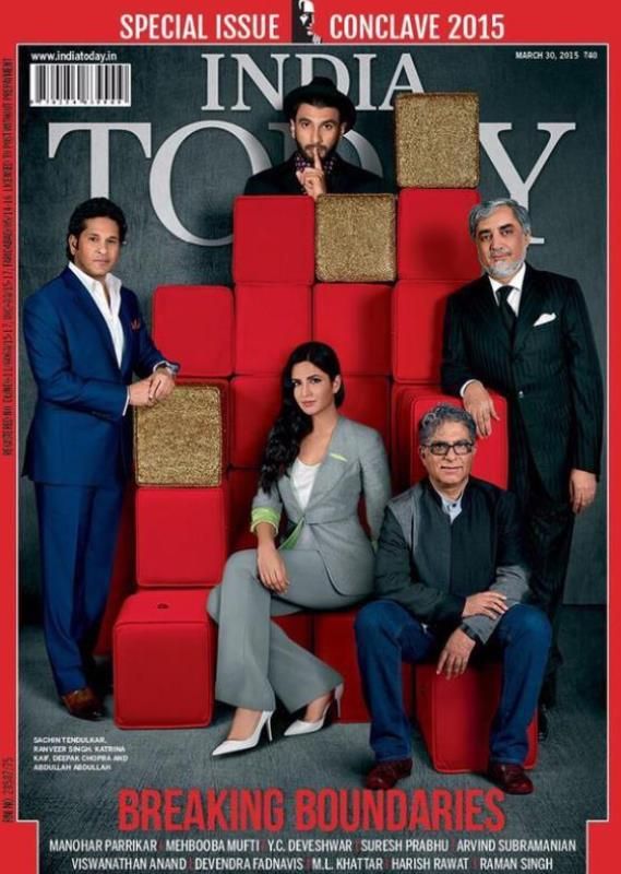 Atoms furniture piece designed by Lekha Washington on the cover of India Today
