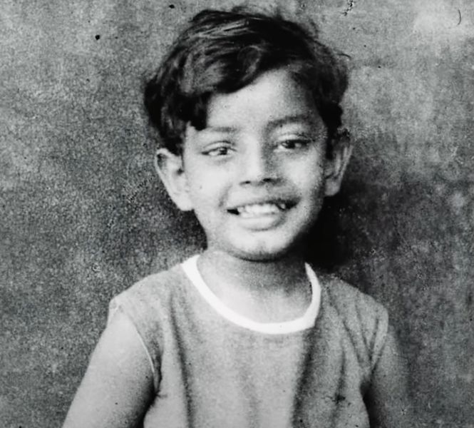 Childhood photo of Satyajit Ray