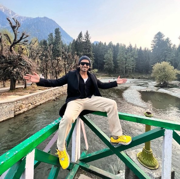 Deepak Saroj during a trip