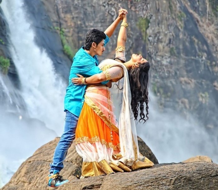 Deepak Saroj in a still from his debut Telugu film, Love K Run
