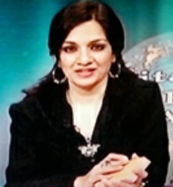  Inseeya Khambati while presenting a show on ETV in 2010