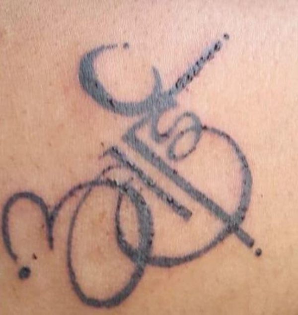 Mahesh Gaikwad's tattoo