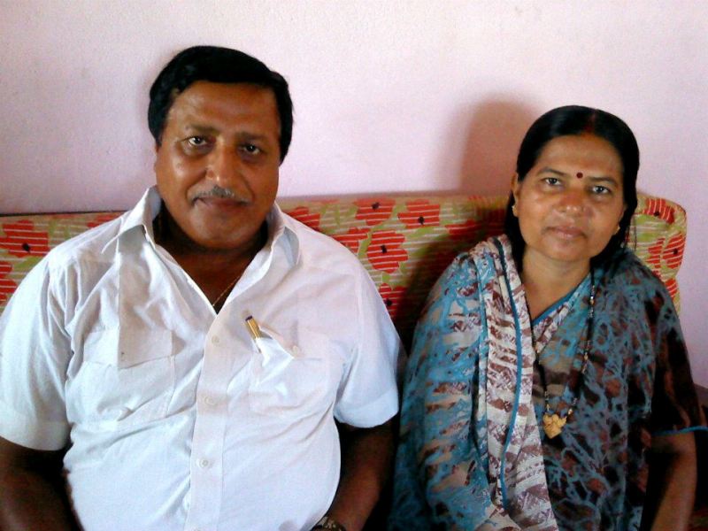 Manju Verma with her husband, Chandra Shekhar Verma