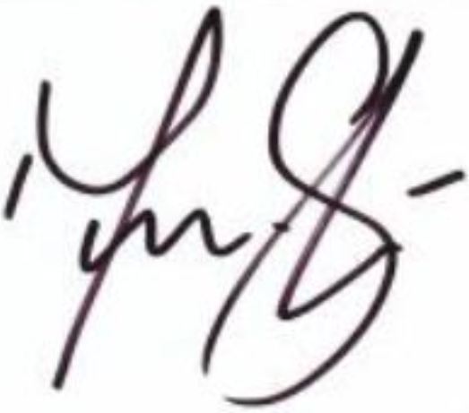 Mitchell Starc's signature