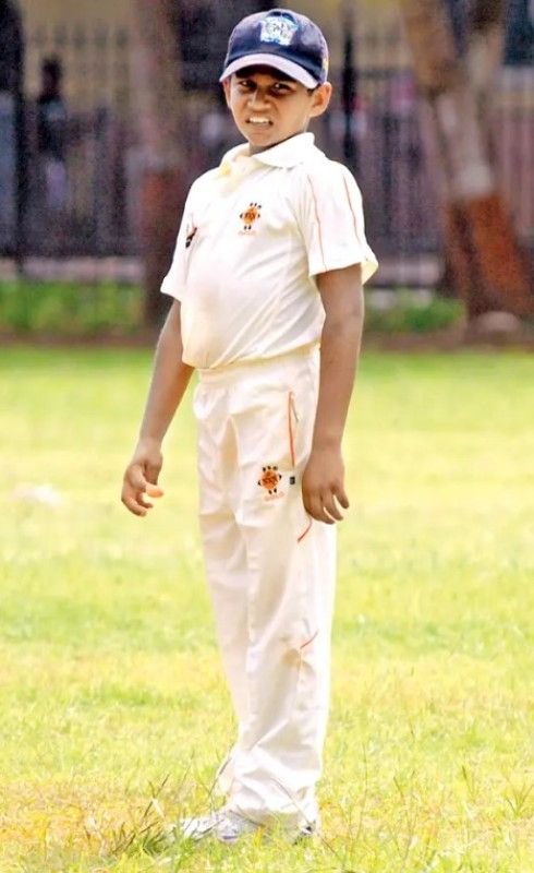 Musheer Khan when he started playing cricket