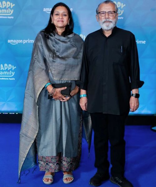 Pankaj Kapur with his second wife, Supriya Pathak