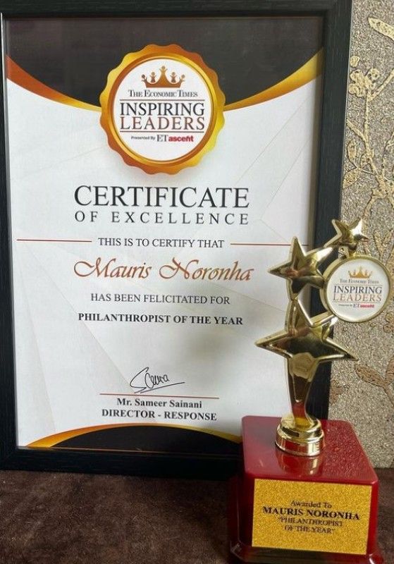 Philanthropist of the Year Award given to Mauris Noronha