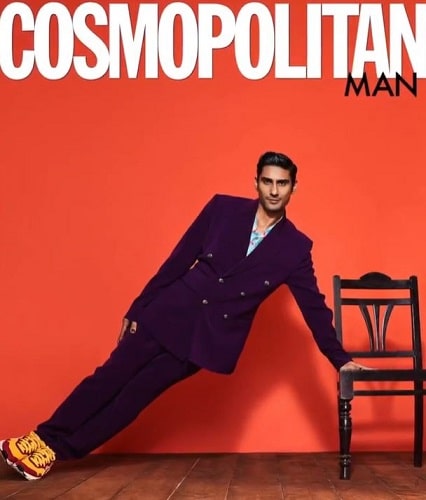 Prateik Babbar featured on a Cosmopolitan magazine cover