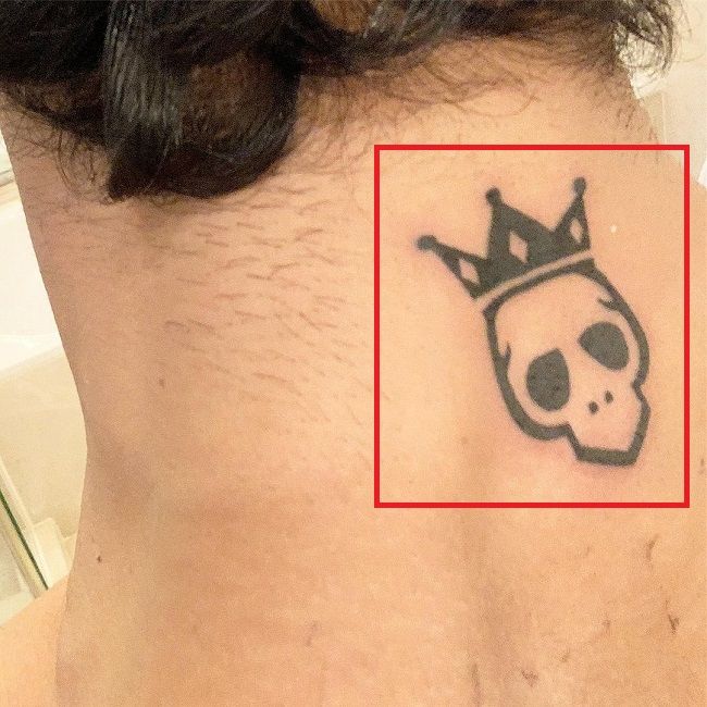 Prateik Babbar's tattoo on his neck