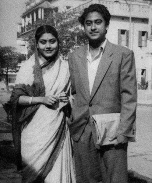 Ruma Guha Thakurta with Kishore Kumar (right)