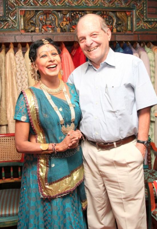 Shovana Narayan with husband, Herbert Traxl
