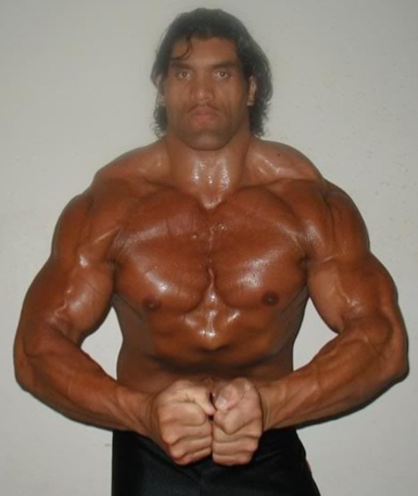 The Great Khali when he fought in All Pro Wrestling as Giant Singh